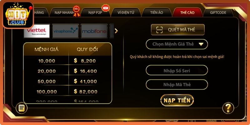 Nạp Tiền HitClub Nhanh Chóng An Toàn – Hướng Dẫn Từ A-Z 3 Mẹo nạp tiền tại HitClub